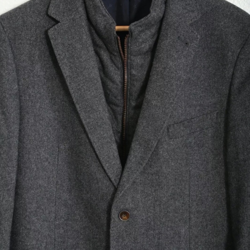 Bugatti gray tweed wool jacket sport coat Men's EUR 50 US M - Picture 2 of 5